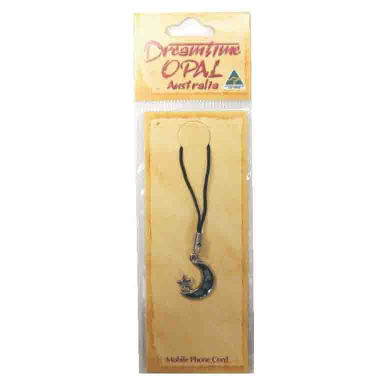 Dreamtime Opal Phone Cords Moon/Star 3 OPAL 149 Dreamtime Opal Mobile Cord Moon and Star