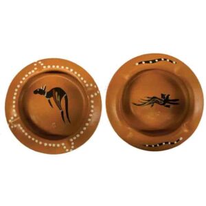 13cm Hand Painted Ashtray Traditional Detail