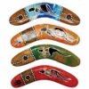 Hand Painted Animal 8 Inch Boomerang 2 BOAN 08 Animal Detailed Boomerang 8 Inch