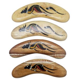 Hand Painted Animal / Weapon 6 Inch Boomerang