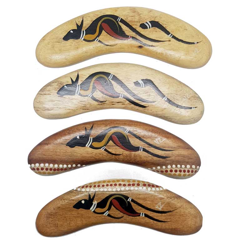Hand Painted Animal / Weapon 6 Inch Boomerang 3 BOAW 06 Animal Weapon Boomerang 6 Inch