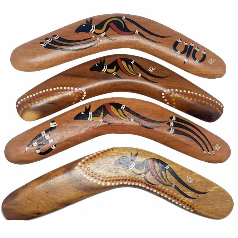 Hand Painted Animal / Weapon 12 Inch Boomerang 3 BOAW 12 Animal Weapon Boomerang 12 Inch