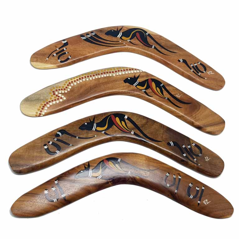 Hand Painted Animal / Weapon 14 Inch Boomerang 3 BOAW 14 Animal Weapon Boomerang 14 Inch