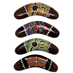 Hand Painted Dot 6 Inch Boomerang