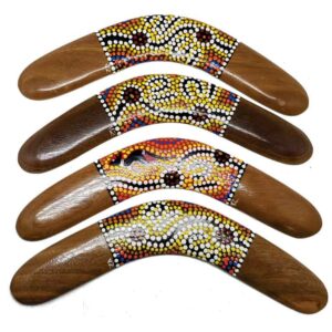 Hand Painted Dot 12 Inch Boomerang