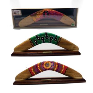 Boxed 14 Inch Dot Boomerang with Stand