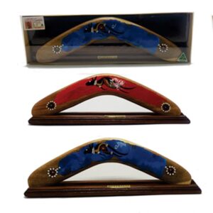 Boxed 14 Inch Basic Animal  Boomerang with Stand