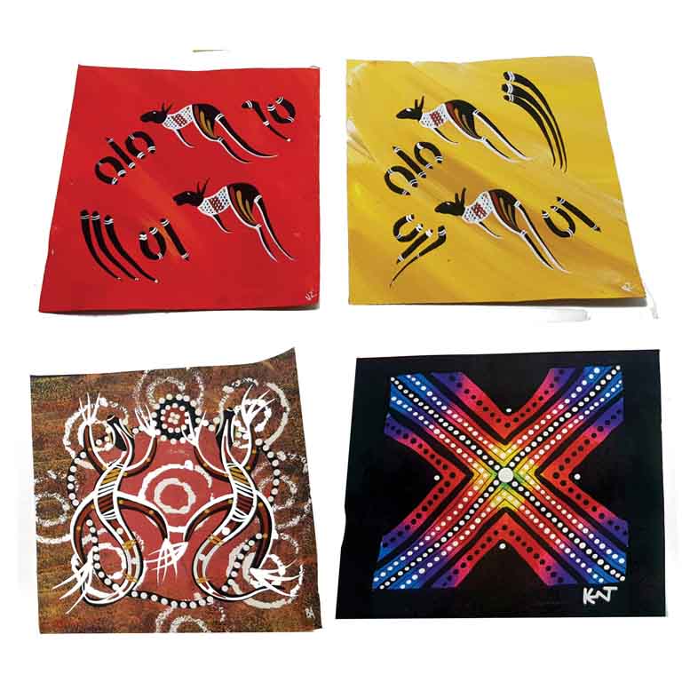 Hand Painted Canvas 20x20cm Loose 3 CAMI 20 Loose Canvase 20x20cm