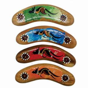 Hand Painted Animal 6 Inch Boomerang
