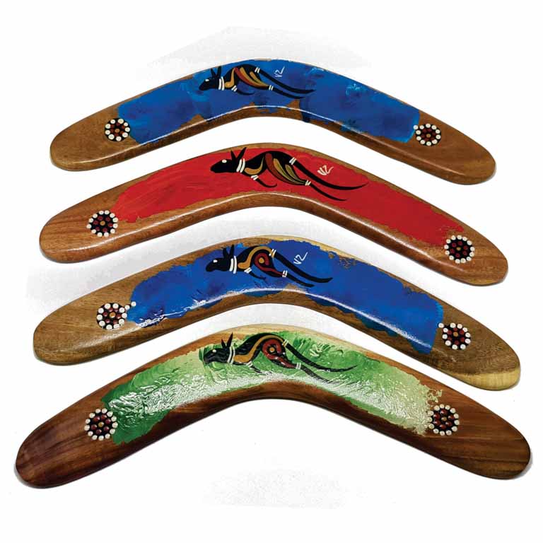 Hand Painted Animal 14 Inch Boomerang 3 COBO 14 Animal Basic Boomerang 14 Inch
