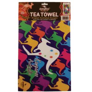 Cotton Teatowel Colourful Roos