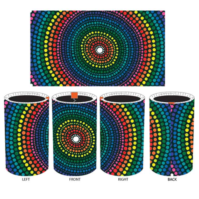 Mirii Dreamtime Collection Stubbie Cooler S1 Rainbow 3 Mirii STUB 03