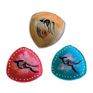 10cm Hand Painted Triangle Animal Plate