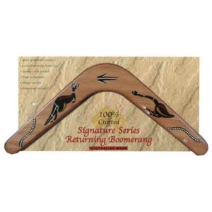 18 Inch Traditional Timber Boomerang Carded