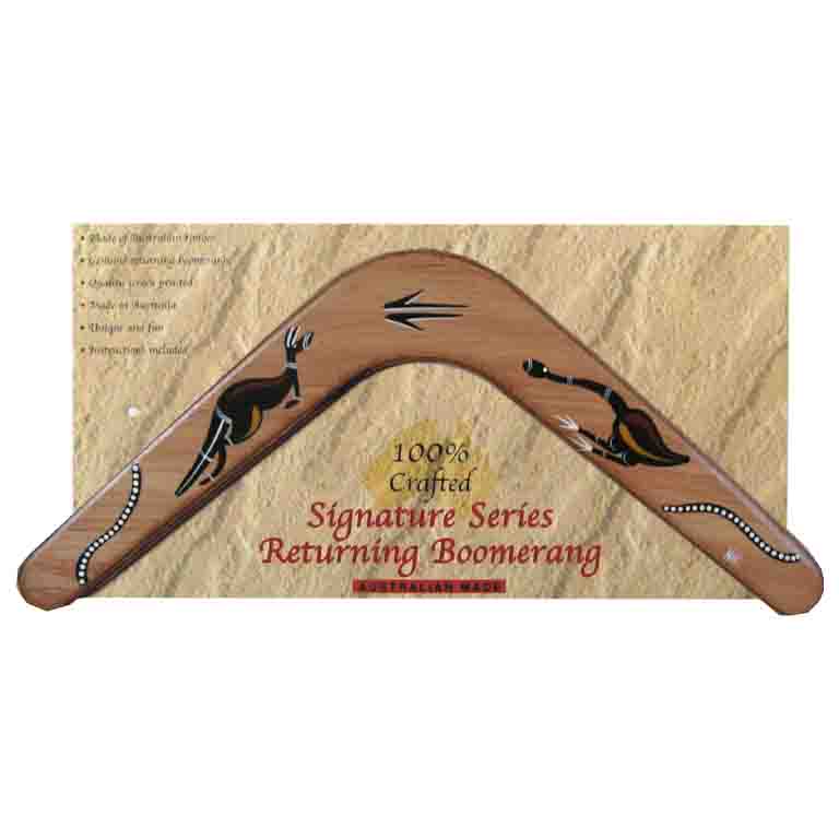 18 Inch Traditional Timber Boomerang Carded 3 PWTC 18 Plywood 18 Inch Traditional Carded