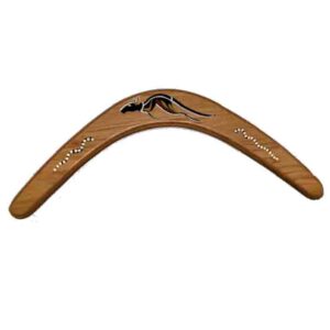 18 Inch Traditional Timber Boomerang Carded
