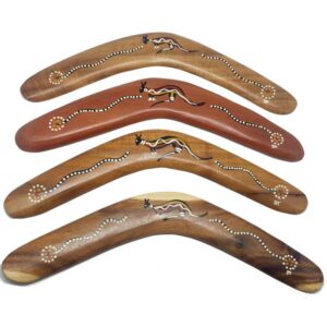 Hand Painted Traditional 16 Inch Boomerang