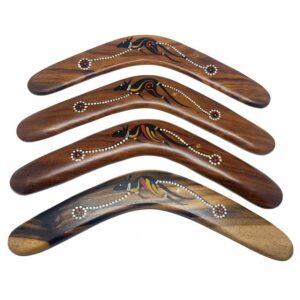 Hand Painted Traditional 18 Inch Boomerang