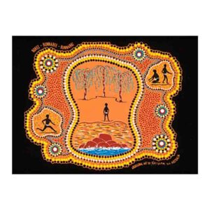 Printed Canvas 60x40cm Loose Boree, Bunnabee, Bunnabri