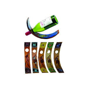 Aboriginal painted wineholders