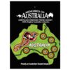 Green Roo Australia Map 11cm Resin Fridge Magnets 1 AUSFM 02 Resin magnet Map Green