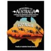 Outback Roo Australia Map 11cm Resin Fridge Magnets 1 AUSFM 05 Resin Magnet Map Outback