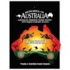 Sunset Roo Australia Map 11cm Resin Fridge Magnets 1 AUSFM 07 Resin Magnet Map Sunset