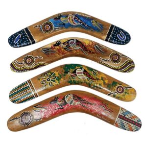 Hand Painted 12 Inch Boomerang