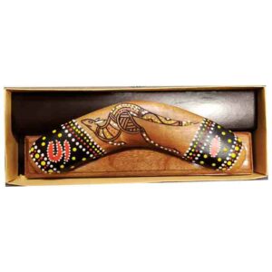 Boxed Burnt 6 Inch Boomerang