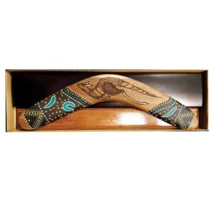 Boxed Burnt 12 Inch Boomerang