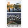 Adelaide 2 in 1 City and Pelicans City Magnet 1 FMAD 11 Adelaide Printed Magnet
