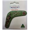 FMBR 58 Resin Magnet Boomerang Green Crocodile