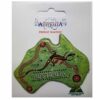 Australian Map Green Lizard Australian Made Resin Magnets 1 FMMA 07 Resn Magnet Map Green LIzard