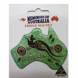 Australian Map Blue Roo Australian Made Resin Magnets