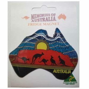 Australian Map Ayres Rock Australian Made Resin Magnets
