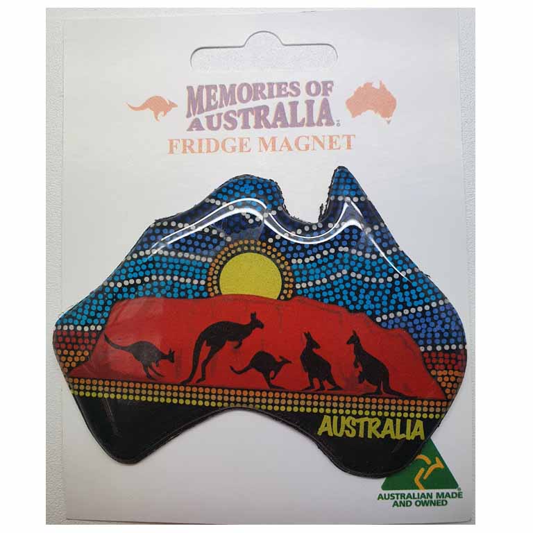 Australian Map Ayres Rock Australian Made Resin Magnets 3 FMMA 11 Resin Magnet Map Ayres Rock