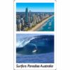 Surfers Paradise 2 in 1 Beach / Wave City Magnet 2 FMSP 11 Surfers Printed Magnet