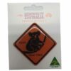 FMSQ 11 Resin Magnet Square Roadsign Koala
