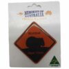 FMSQ 14 Resin Magnet Square Roadsign Wombat