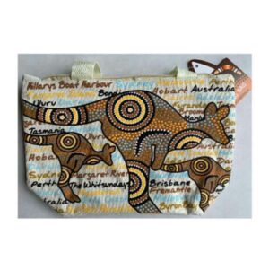 Small Aboriginal Roo Cities Shopping Bag