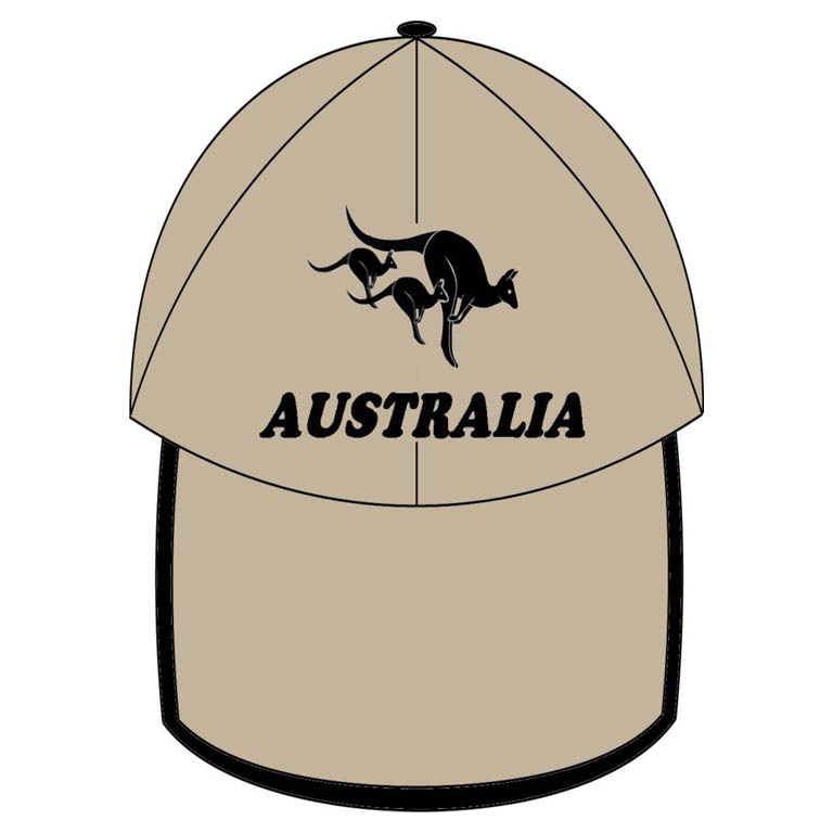 Cream and Black 3 Kangas 3 MOA CAP 01 Cap Beige Roos