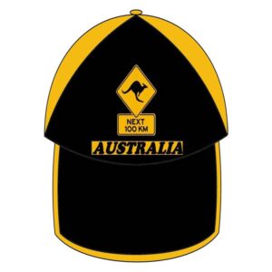 Yellow and Black Roadsigns Cap