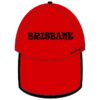 MOA CAP 09 Cap Red and Black Brisbane