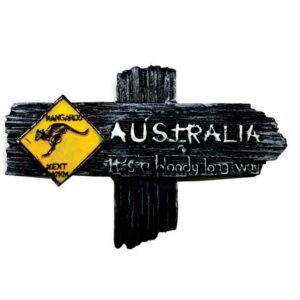 Its a Bloody long way 8 x 7cm Polyresin Magnet