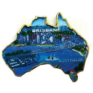 Brisbane Australia 8 x 7cm Polyresin Magnet