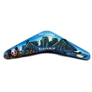 Brisbane Boomerang 8 x 7cm Polyresin Magnet