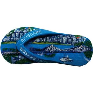 Brisbane Thong 8 x 7cm Polyresin Magnet
