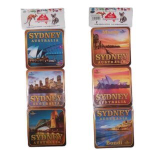 Neoprene Set 6 Coasters Sydney