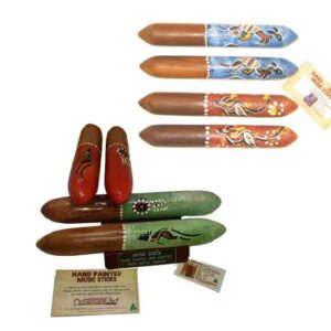 Music Sticks Handpainted Contemporary