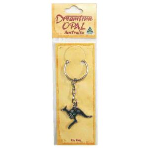Keyring Kangaroo Leaping 34mm